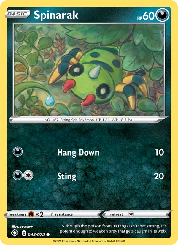 Spinarak full card art