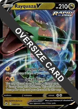 Rayquaza V 100/159 #100 · Jumbo cards Pokémon card