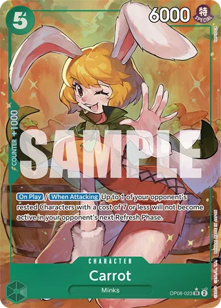 Carrot (Parallel) #OP08-023-parallel · Two Legends One Piece card