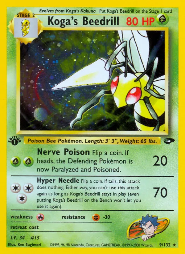 Koga's Beedrill full card art