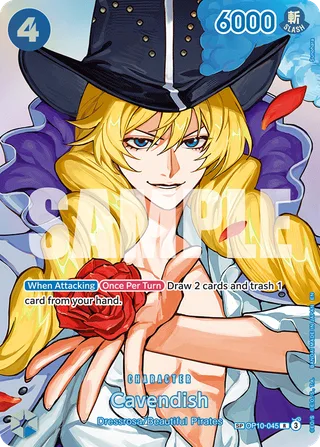 Cavendish (SP) #OP10-045-sp · The Time of Battle One Piece card