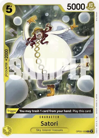 Satori (Reprint) #OP05-105-reprint · Premium Booster -The Best- One Piece card