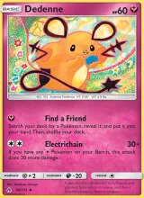 Dedenne · Forbidden Light Pokémon card