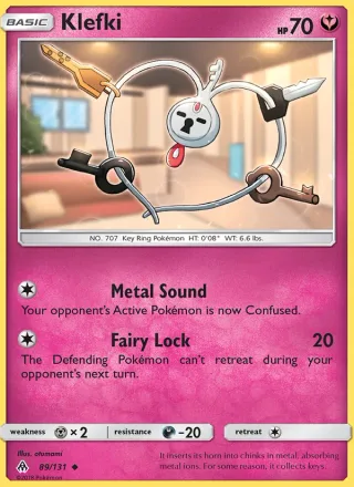 Klefki #89 · Forbidden Light Pokémon card