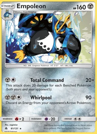 Empoleon #81 · Forbidden Light Pokémon card