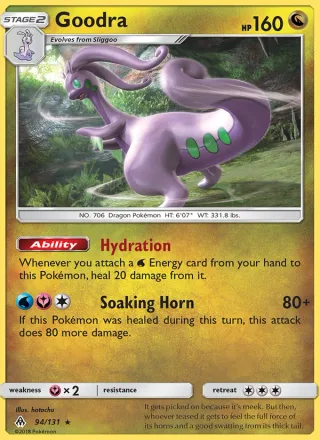 Goodra #94 · Forbidden Light Pokémon card