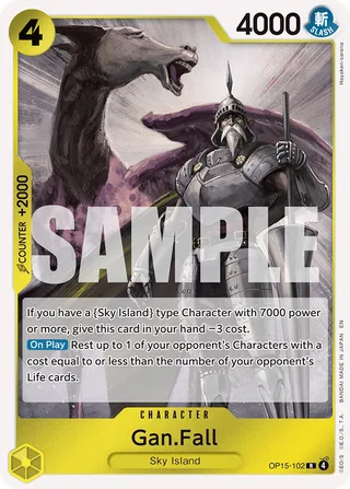 Gan.Fall #OP15-102 · Adventure on Kami's Island One Piece card