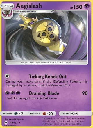 Aegislash #49 · Forbidden Light Pokémon card