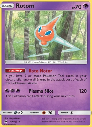 Rotom #40 · Forbidden Light Pokémon card