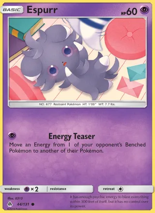 Espurr #44 · Forbidden Light Pokémon card