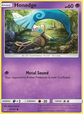 Honedge #47 · Forbidden Light Pokémon card