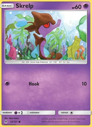 Skrelp #52 · Forbidden Light Pokémon card