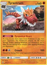 Tyrantrum · Forbidden Light Pokémon card