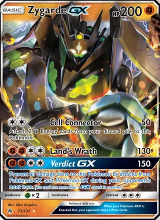 Zygarde GX #73 · Forbidden Light Pokémon card