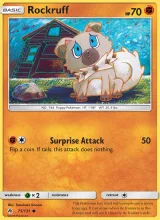 Rockruff · Forbidden Light Pokémon card