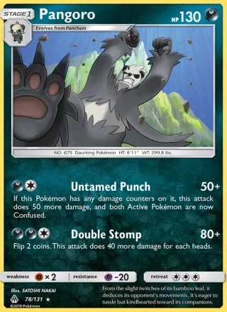 Pangoro #78 · Forbidden Light Pokémon card