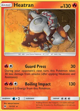 Heatran #13 · Forbidden Light Pokémon card