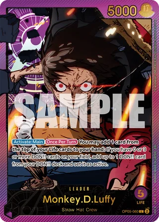 Monkey.D.Luffy (Sound Loader Vol. 1) #OP05-060-sound-loader-vol-1 · One Piece Promotion Cards One Piece card