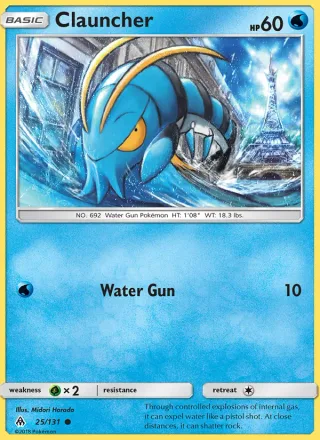 Clauncher #25 · Forbidden Light Pokémon card
