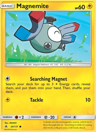 Magnemite #34 · Forbidden Light Pokémon card