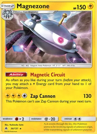 Magnezone #36 · Forbidden Light Pokémon card
