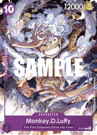 Monkey.D.Luffy #P-041 · ST-18: Starter Deck 18 PURPLE Monkey.D.Luffy One Piece card