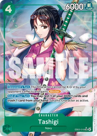 Tashigi (Alternate Art) #EB03-018-alternate-art · Extra Booster: One Piece Heroines Edition One Piece card