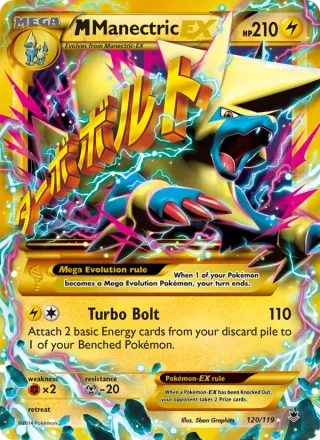 M Manectric EX #120 · Phantom Forces Pokémon card