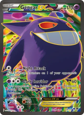 Gengar EX #114 · Phantom Forces Pokémon card