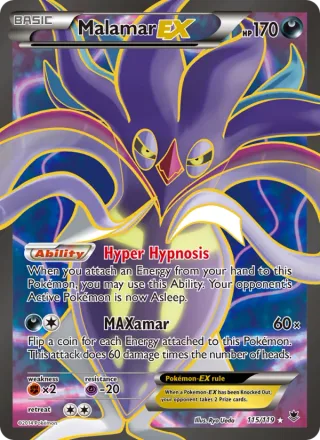 Malamar EX #115 · Phantom Forces Pokémon card