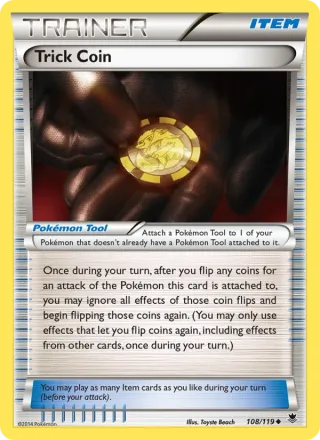 Trick Coin #108 · Phantom Forces Pokémon card