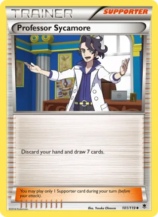 Professor Sycamore #101 · Phantom Forces Pokémon card