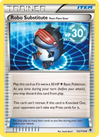Robo Substitute Team Flare Gear #102 · Phantom Forces Pokémon card