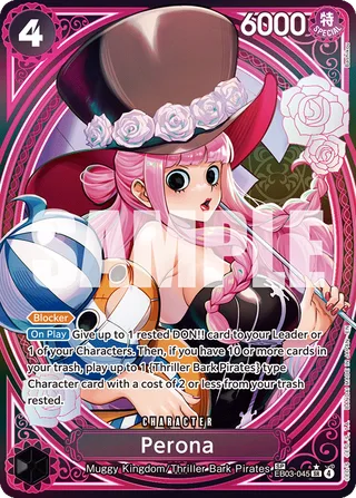 Perona (SP) #EB03-045-sp · Extra Booster: One Piece Heroines Edition One Piece card