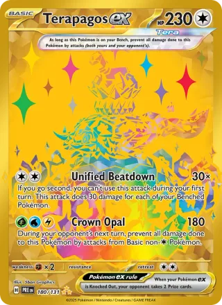 Terapagos ex #180 · Prismatic Evolutions Pokémon card