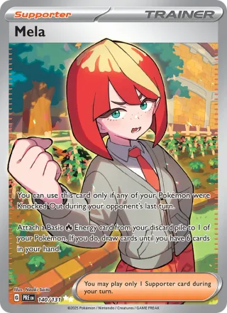 Mela #140 · Prismatic Evolutions Pokémon card