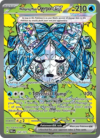 Wellspring Mask Ogerpon ex #152 · Prismatic Evolutions Pokémon card