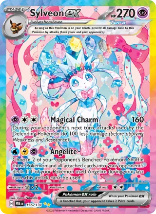 Sylveon ex #156 · Prismatic Evolutions Pokémon card