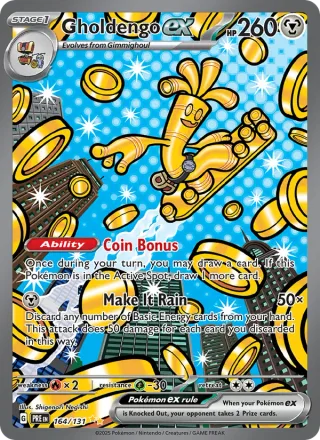 Gholdengo ex #164 · Prismatic Evolutions Pokémon card