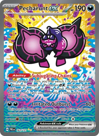 Pecharunt ex #163 · Prismatic Evolutions Pokémon card