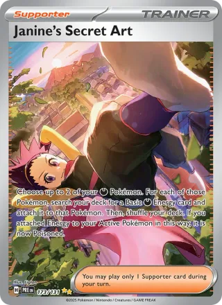 Janine's Secret Art #173 · Prismatic Evolutions Pokémon card