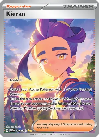 Kieran #174 · Prismatic Evolutions Pokémon card