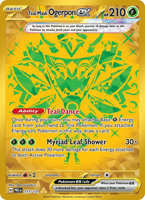 Teal Mask Ogerpon ex full card art