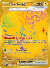 Pikachu ex · Prismatic Evolutions Pokémon card