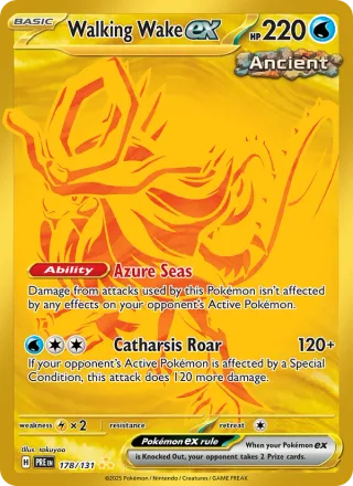 Walking Wake ex #178 · Prismatic Evolutions Pokémon card