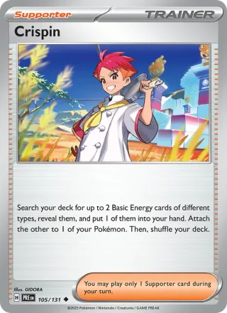Crispin #105 · Prismatic Evolutions Pokémon card