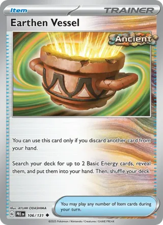 Earthen Vessel #106 · Prismatic Evolutions Pokémon card