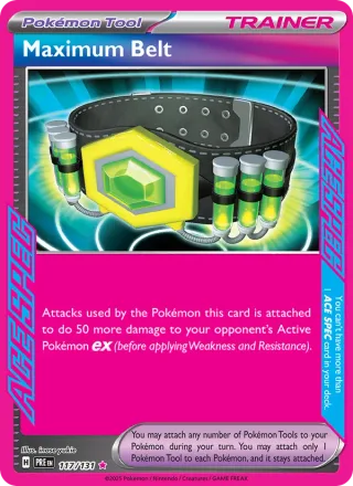 Maximum Belt #117 · Prismatic Evolutions Pokémon card