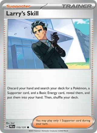 Larry's Skill #115 · Prismatic Evolutions Pokémon card