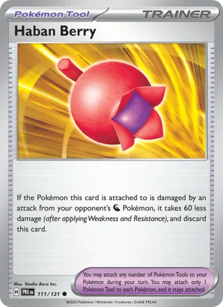 Haban Berry #111 · Prismatic Evolutions Pokémon card